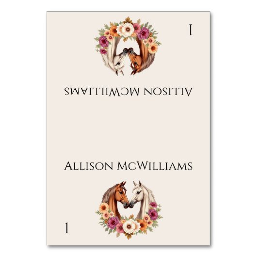 Land Western Tischnummer (Vorderseite)