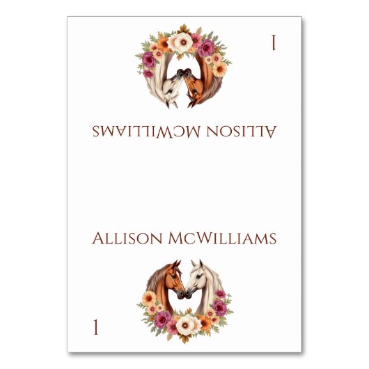 Land Western Tischnummer (Vorderseite)