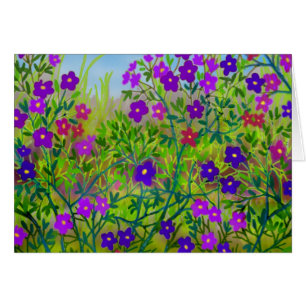 Land-Wildblumen-Karte