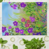 Land-Wildblumen-Küchen-Tuch des Mittelwestens Handtuch (Gefaltet)
