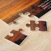 Land-Windmühlen-Silhouette-Puzzlespiel Puzzle (Seite)