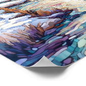 Land Winter Landschaft Print Poster (Ecke)