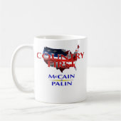 Land zuerst - McCain Palin Kaffee-Tasse 2008 Kaffeetasse (Links)