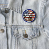 Land zuerst: McCain-Palin Knopf Button (Beispiel)