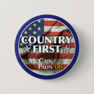 Land zuerst: McCain-Palin Knopf Button