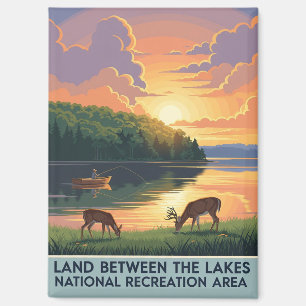 Land zwischen den Seen Kentucky Magnet