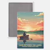 Land zwischen den Seen Kentucky Magnet (Vorderseite/Rückseite)