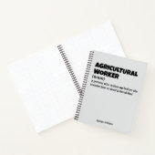 Landarbeiter - Funny Job Definition Notizblock (Innenseite)