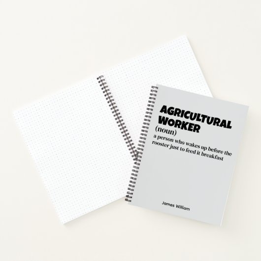Landarbeiter - Funny Job Definition Notizblock (Innenseite)