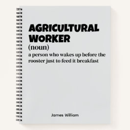 Landarbeiter - Funny Job Definition Notizblock