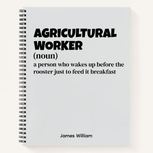 Landarbeiter - Funny Job Definition Notizblock (Vorderseite)
