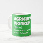 Landarbeiter - Landwirtschaftlich - Definition Kaffeetasse (Vorderseite Links)