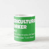 Landarbeiter - Landwirtschaftlich - Definition Kaffeetasse (Mittel)
