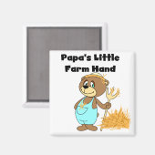 Landarbeiter-T-Shirts und Geschenke des Papas Magnet (Vorderseite/Rückseite)