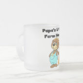 Landarbeiter-T-Shirts und Geschenke des Papas Mattglastasse (Vorderseite Links)