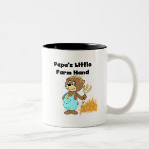 Landarbeiter-T-Shirts und Geschenke des Papas Zweifarbige Tasse