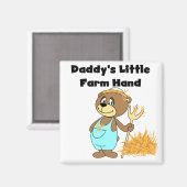 Landarbeiter-T-Shirts und Geschenke des Vatis weni Magnet (Vorderseite/Rückseite)