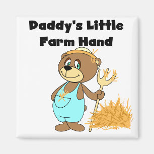 Landarbeiter-T-Shirts und Geschenke des Vatis weni Magnet