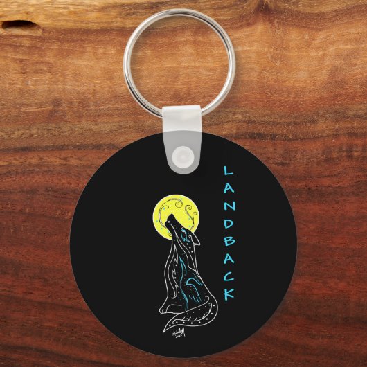 Landback - Wolf Schlüsselanhänger (Vorderseite)