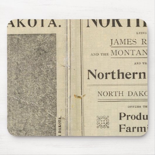 Landbeihilfe für Nord-Dakota Mousepad (Vorne)