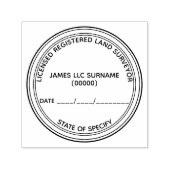 Landbesichtiger registrierte Lizenzpläne rund um D Permastempel (Design)