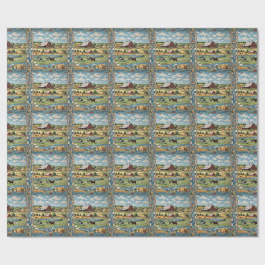 Landbesitz Geschenkpapier (Flach)