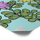 Landbienen und Blume Kinderzimmer Rhyme Poster (Ecke)