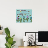 Landbienen und Blume Kinderzimmer Rhyme Poster (Heimbüro)