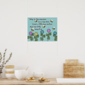 Landbienen und Blume Kinderzimmer Rhyme Poster (Küche)