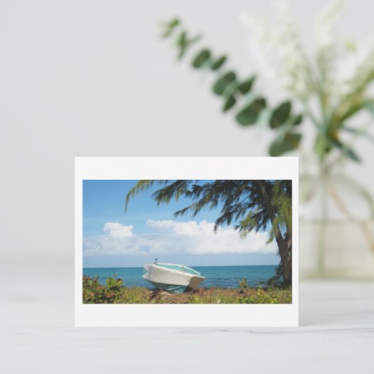 Landboot Postkarte (Stehend Vorderseite)