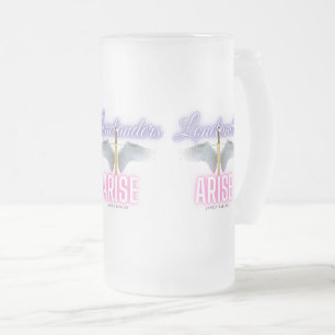 Landebahnen - Tasse aus Mattiertem Glas
