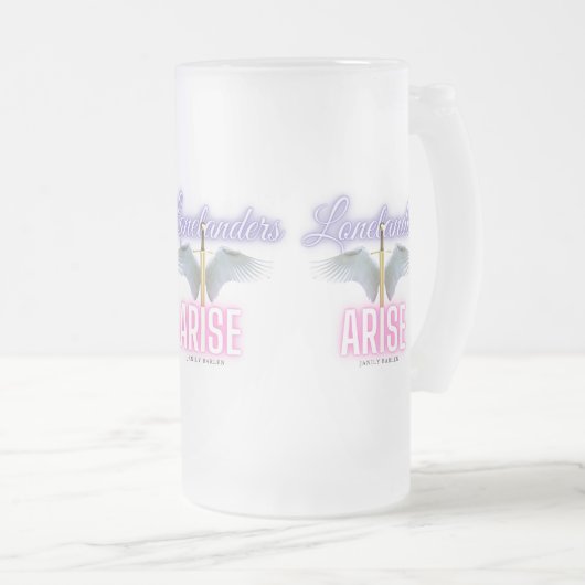 Landebahnen - Tasse aus Mattiertem Glas (VorderseiteRechts)