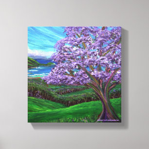 Landeinwärts Jacaranda Leinwanddruck