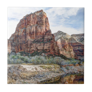 Landende Zion Nationalpark-Engel - Digital-Farbe Fliese