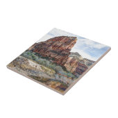 Landende Zion Nationalpark-Engel - Digital-Farbe Fliese (Seite)