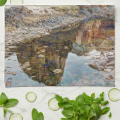 Landende Zion Nationalpark-Engel - Digital-Farbe Handtuch (Gefaltet)