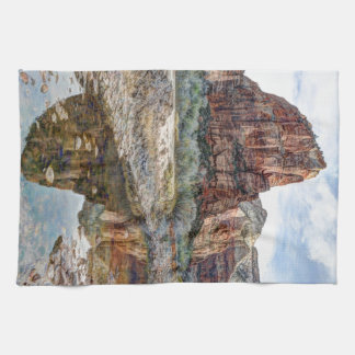 Landende Zion Nationalpark-Engel - Digital-Farbe Handtuch