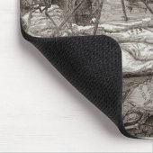 Landendes australisches gefrorenes Fleisch Mousepad (Ecke)
