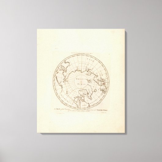 Länder am Nordpol Leinwanddruck (Vorderseite)