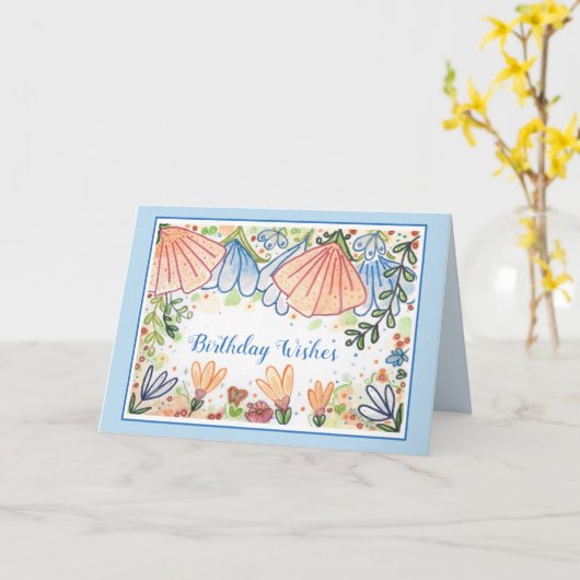 Länder Blume Geburtstagskarte Karte (Gelbe Blume)