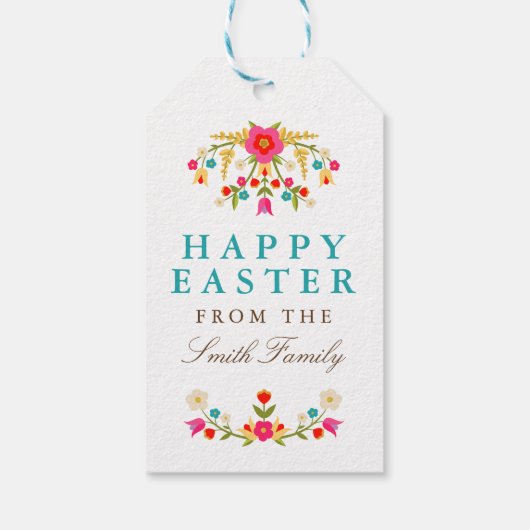 Länder Blume Osterpräsente Tags Geschenkanhänger (Rückseite)