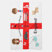 Länder der Welt - England 2 Geschirrtuch (Vertikal)