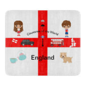 Länder der Welt - England 2 Schneidebrett (Vorderseite)