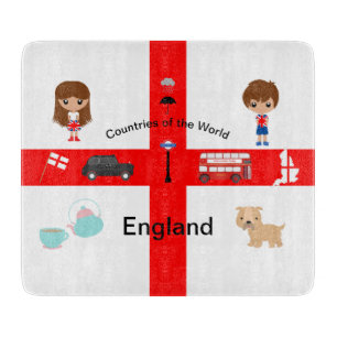 Länder der Welt - England 2 Schneidebrett