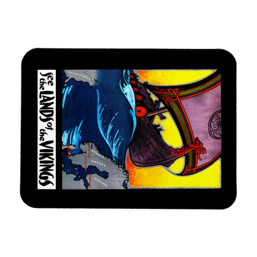 Länder des Wikinger Magnet (Horizontal)