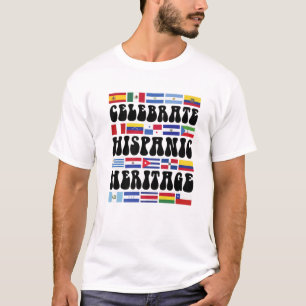 Länder Lateinamerikas Flaggen Hispanischer Erbe Mo T-Shirt