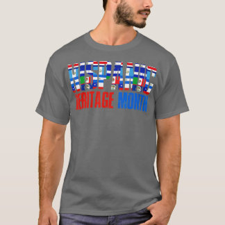 Länder Lateinamerikas Flaggenstaat des spanischen T-Shirt