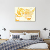 Länder Schulden pro Kopf Leinwanddruck (Insitu (Schlafzimmer))