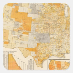 Länder setzten Bewertung fest Quadratischer Aufkleber