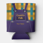 Länder überlagern Karierte Sitte Dosenkühler (Vorderseite)